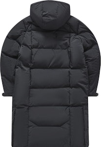 휠라 퓨전 롱 후드 다운 재킷 블랙 - 패션 캐주얼 스타일. T11M341910F-BK Lookbook 휠라 퓨전 롱 후드 다운 재킷 블랙 - 패션 캐주얼 스타일. T11M341910F-BK