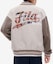 Purchase FILA FUSION ルーズフィット ストライプ ベースボールジャケット カーキグレー T11M242702F-GY