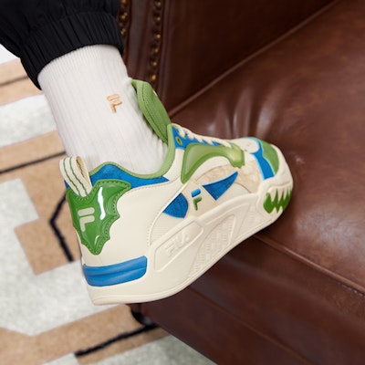 FILA FUSION Sport Vintage Basketball Shoes 'Green Beige' T12M333203FRF Cheap FILA FUSION Sport Vintage Basketball Shoes 'Green Beige' T12M333203FRF