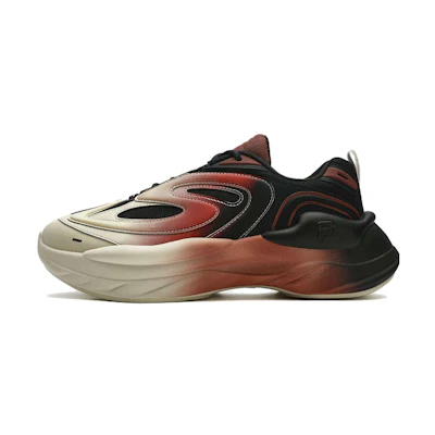 FILA FUSION Fashion Daddy Shoes 'Beige Black Red'