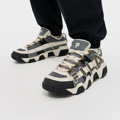 FILA FUSION 'Rust Grey/Vintage White' T12M433207FSA Details for FILA FUSION 'Rust Grey/Vintage White' T12M433207FSA