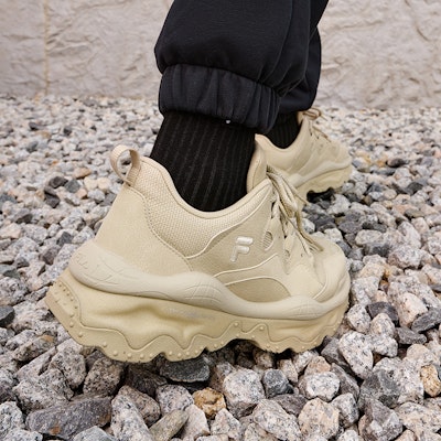 FILA FUSION QD96 Sneakers 'Light Khaki Beige' T12M241201FSO Cheap FILA FUSION QD96 Sneakers 'Light Khaki Beige' T12M241201FSO