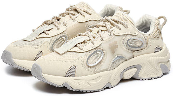 FILA FUSION Raccoon Sneakers 'Beige Silver' T12M231121FAS Order FILA FUSION Raccoon Sneakers 'Beige Silver' T12M231121FAS