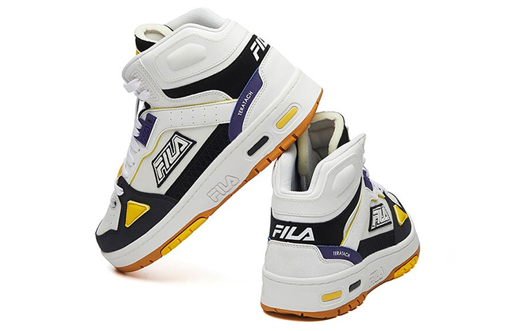 Shop FILA FUSION 白黒黄 (ホワイト/ブラック/イエロー) T12M111204FBB