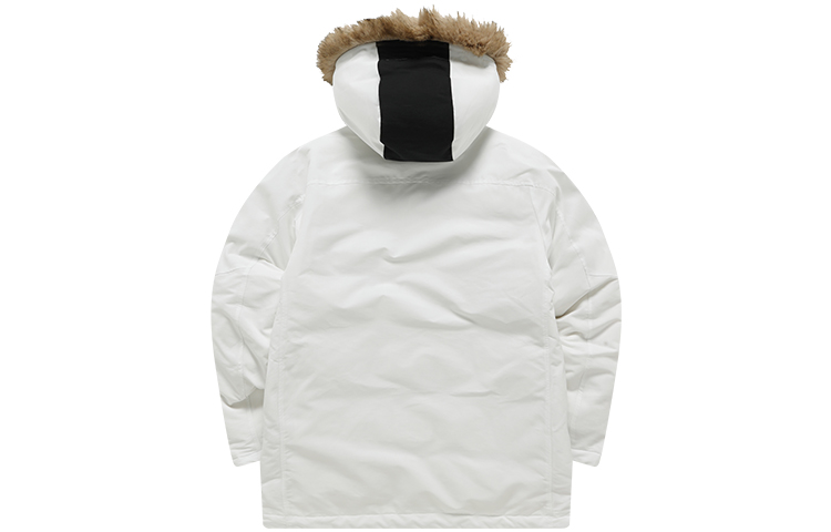 Lookbook FILA FUSION 冬用ロングパーカージャケット マルチポケット付き ホワイトダウン T11M145908F-WT