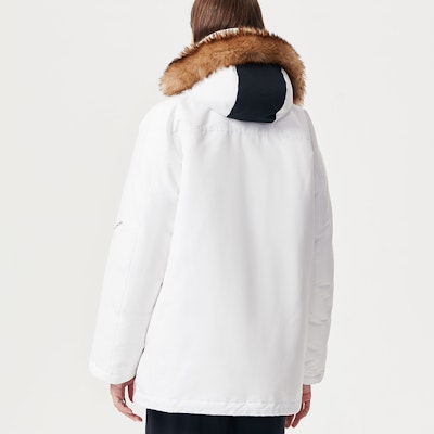 FILA FUSION Winter Long Parka Jacket with Multi-Pockets and White Down. T11M145908F-WT Purchase FILA FUSION Winter Long Parka Jacket with Multi-Pockets and White Down. T11M145908F-WT