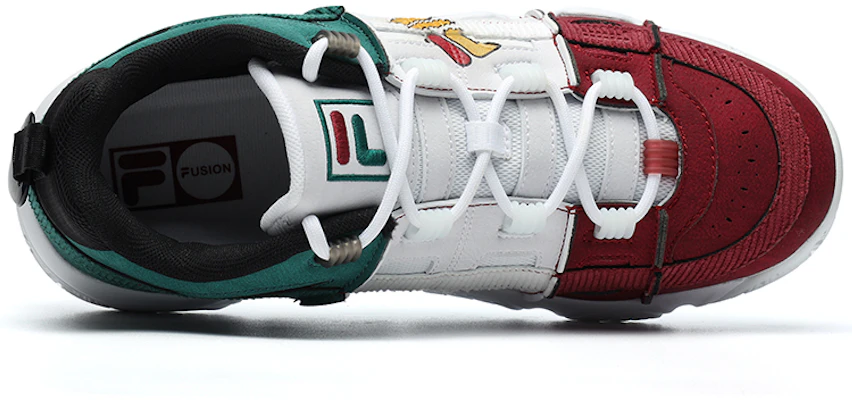 FILA FUSION ADE Barricade Sneakers 'White Green Red' T12M041202FWA Lookbook FILA FUSION ADE Barricade Sneakers 'White Green Red' T12M041202FWA