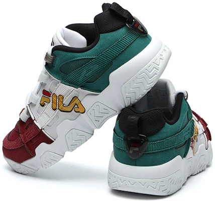 FILA FUSION ADE Barricade Sneakers 'White Green Red' T12M041202FWA Shop FILA FUSION ADE Barricade Sneakers 'White Green Red' T12M041202FWA