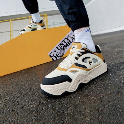 FILA FUSION ATV Sepatu Skate 'Putih Cokelat Hitam' T12M312304FAA Sizing FILA FUSION ATV Sepatu Skate 'Putih Cokelat Hitam' T12M312304FAA