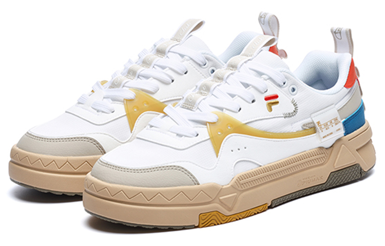 Order FILA FUSION斐乐潮牌 Bank 休閒 板鞋 男款 香檳白