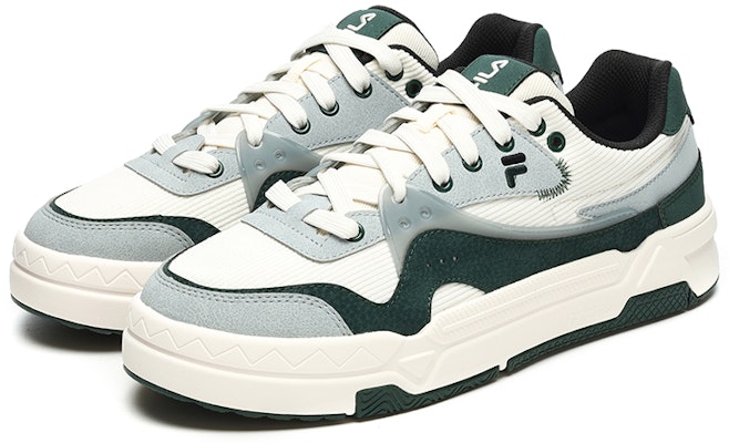 FILA FUSION斐乐潮牌 Bank 時尚潮流厚底 板鞋 男款 白園林綠 Order FILA FUSION斐乐潮牌 Bank 時尚潮流厚底 板鞋 男款 白園林綠