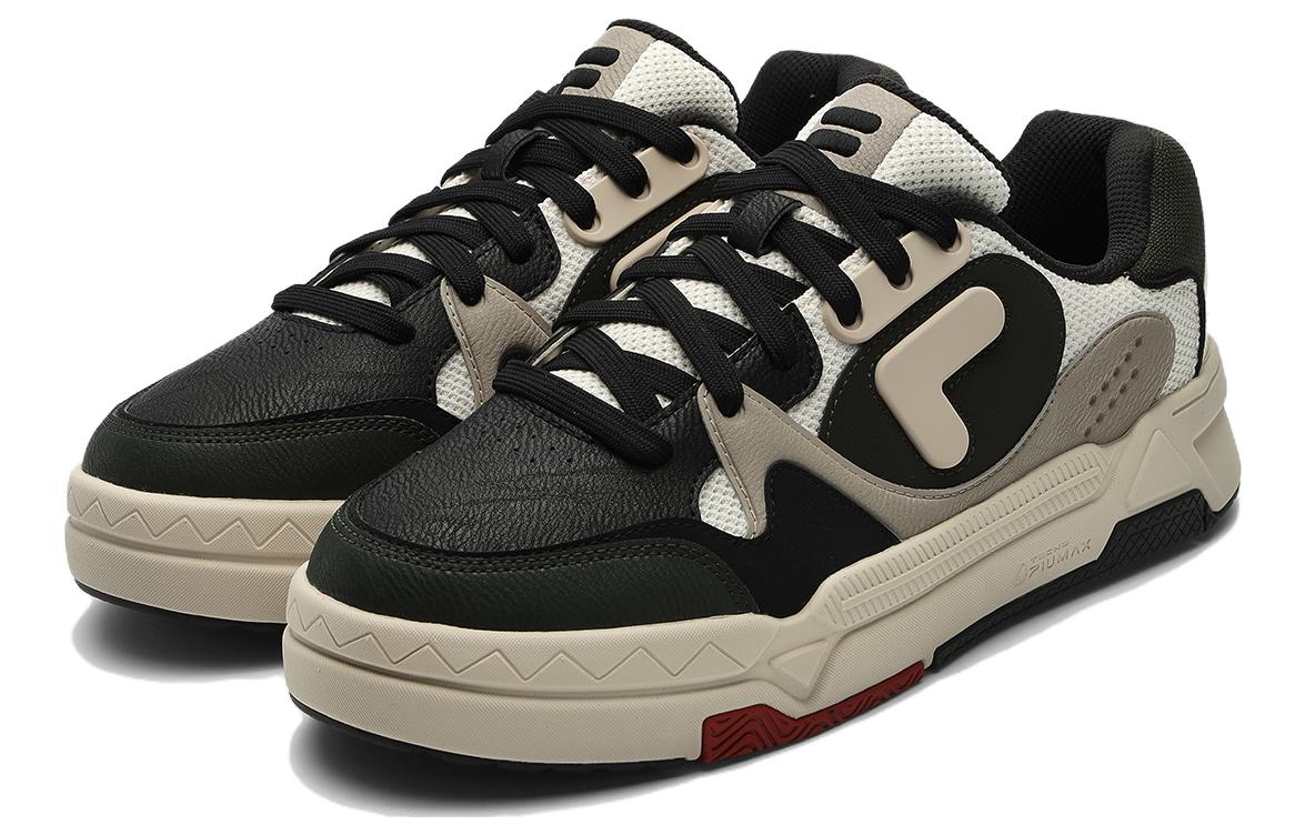 Lookbook FILA FUSION斐乐潮牌 Bank 舒適 防滑輕便 高幫 板鞋 男款 白色