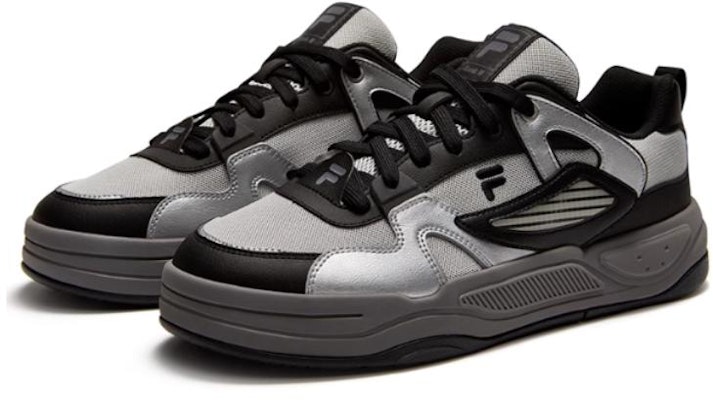 휠라 퓨전 뱅크 II 로우 '실버 블랙' T12M422304FGB Lookbook 휠라 퓨전 뱅크 II 로우 '실버 블랙' T12M422304FGB