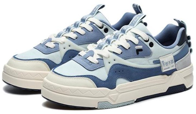 휠라 퓨전 뱅크 로우 '그레이 블루' T12M232202FII Lookbook 휠라 퓨전 뱅크 로우 '그레이 블루' T12M232202FII