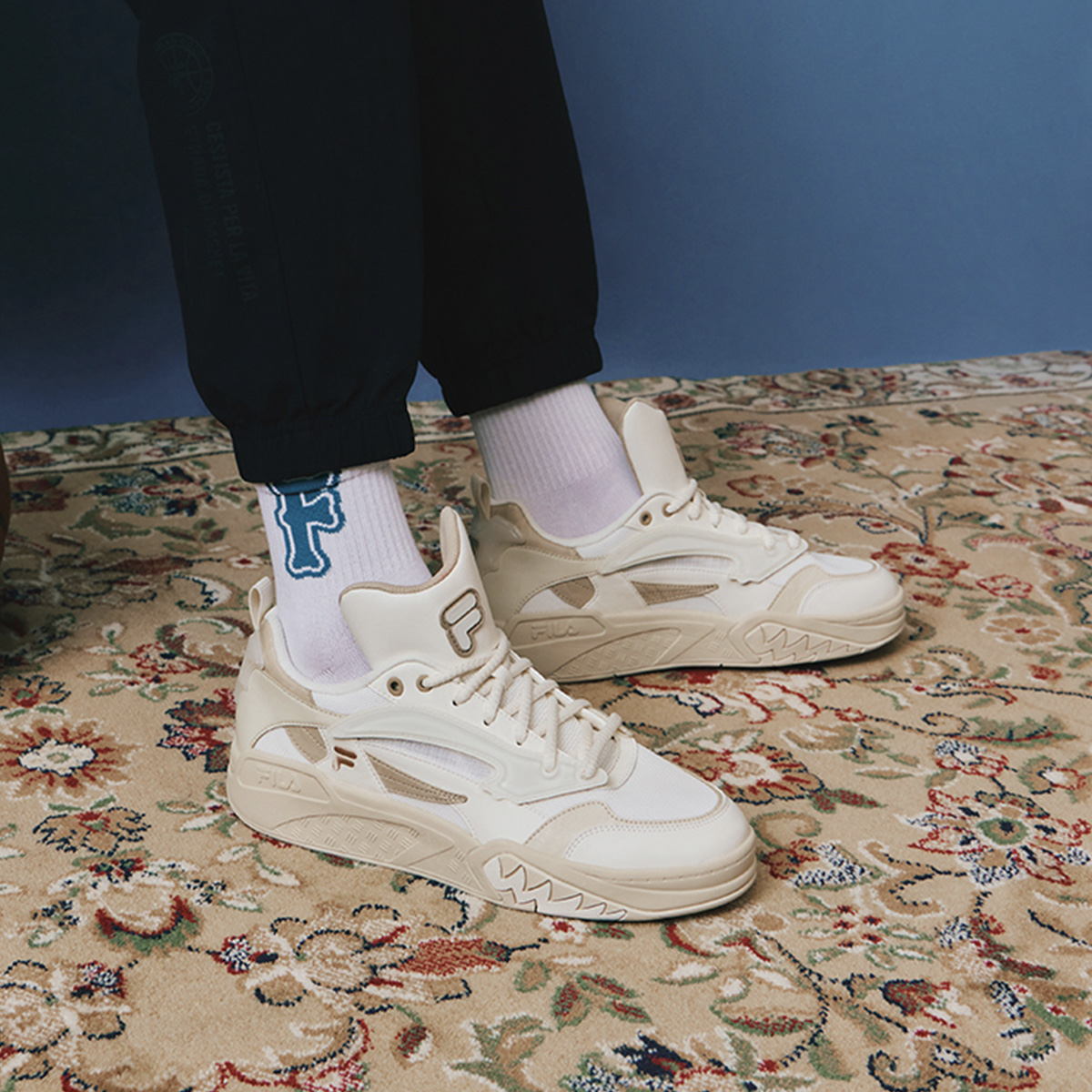 Details for FILA FUSION 经典篮球鞋 ‘白米色’ T12M323205FWS