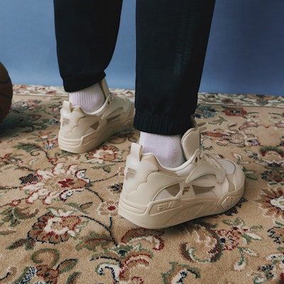 Sepatu Basket FILA FUSION Klasik 'Putih Beige' T12M323205FWS Cheap Sepatu Basket FILA FUSION Klasik 'Putih Beige' T12M323205FWS