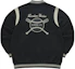 Lookbook FILA FUSION Black Colorblock Logo Print Loose Fit Baseball Jacket T11M332704F-BK