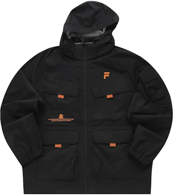 FILA FUSION ブラック フード付き ロゴ ストリート スポーツ 多機能ジャケット T11M331705ABK Buy FILA FUSION ブラック フード付き ロゴ ストリート スポーツ 多機能ジャケット T11M331705ABK