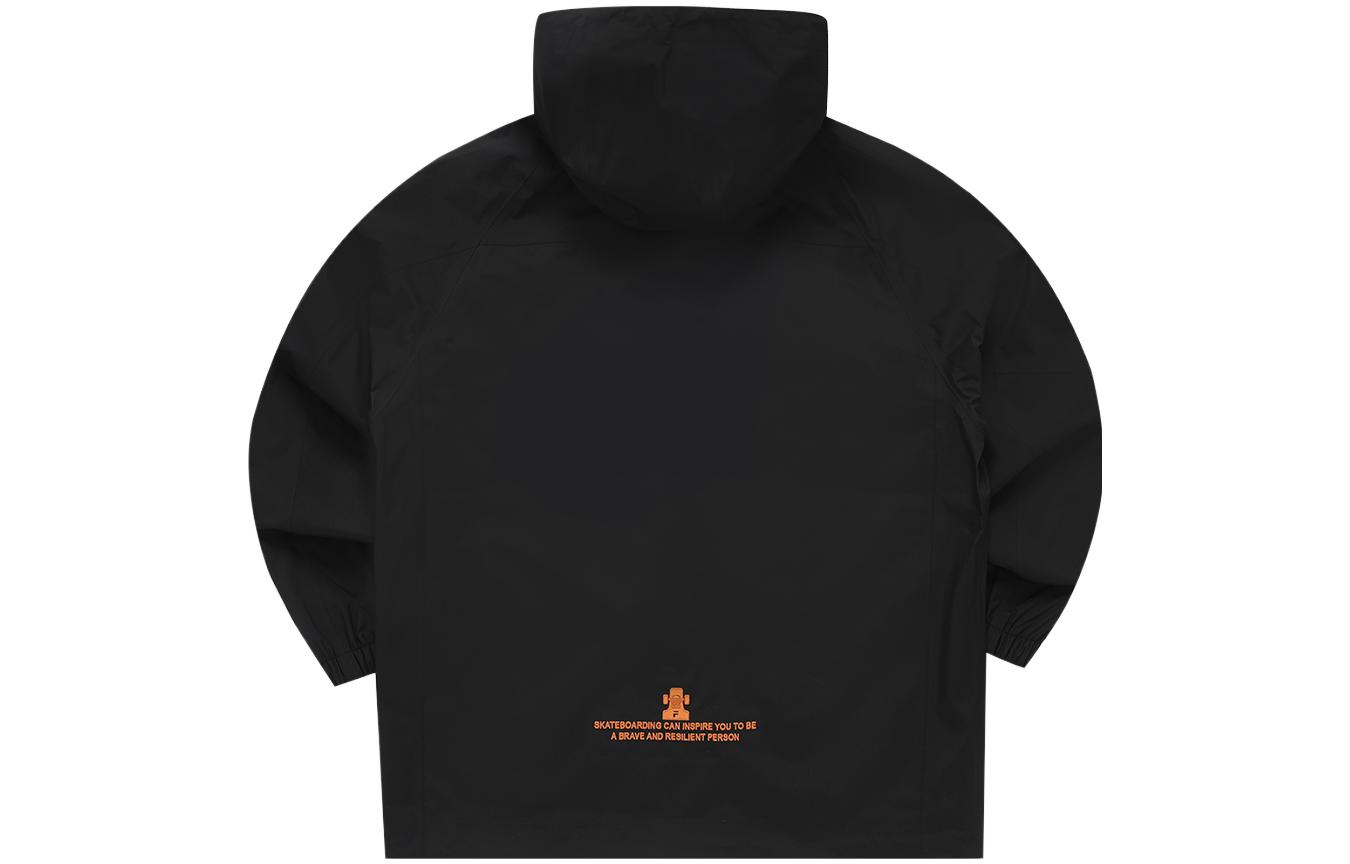 Lookbook FILA FUSION ブラック フード付き ロゴ ストリート スポーツ 多機能ジャケット T11M331705ABK