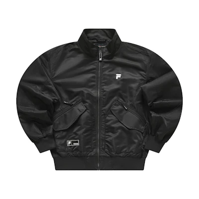 FILA Fusion Black Outdoor Sports Casual Loose Fit Jacket T11M415704FBK