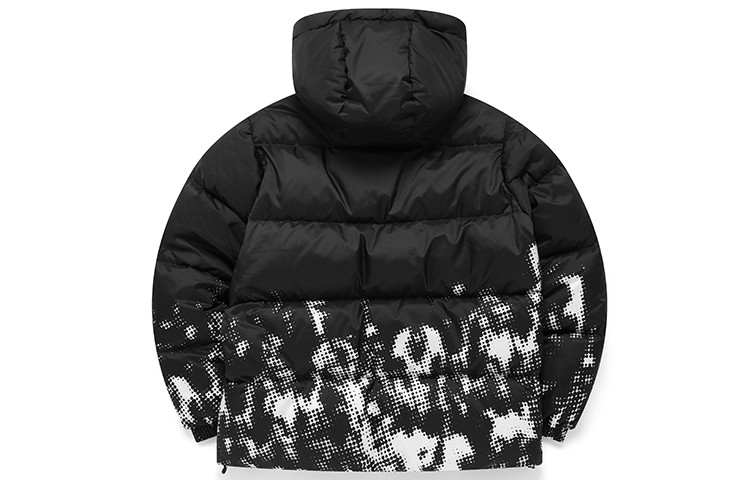 FILA Fusion Black Printed Down Jacket Basketball Style Casual Wear. T11M145902F-BK 圖 3