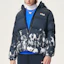 Shop FILA Fusion黑色印花羽绒夹克篮球风休闲外套. T11M145902F-BK