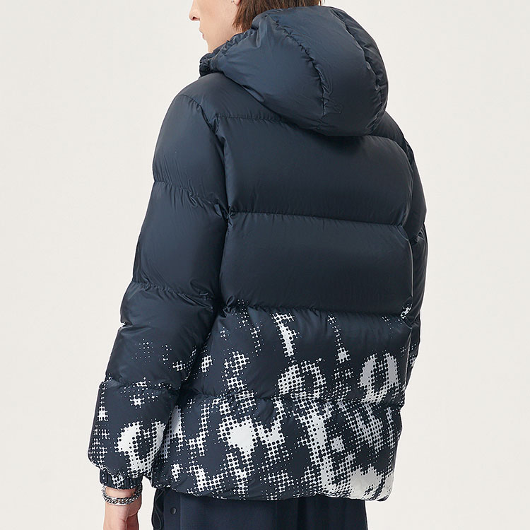 FILA Fusion Black Printed Down Jacket Basketball Style Casual Wear. T11M145902F-BK 圖 5