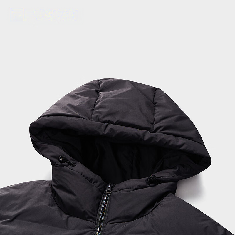 Details for FILA Fusion Black Windproof Warm Down Jacket Casual Loose Fit Unisex. T11U443905F-BK