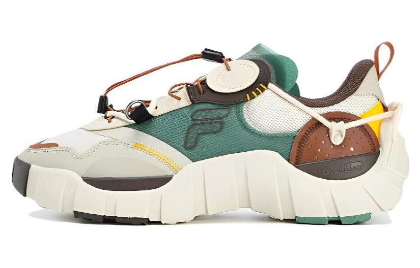 FILA FUSION Bone Sneakers 'White Green Brown' T12M321201FBA