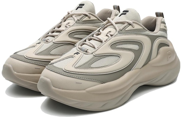 FILA FUSION Buzzard Sneakers 'Beige Grey' Kasut Beige Kelabu T12M341103FCB Lookbook FILA FUSION Buzzard Sneakers 'Beige Grey' Kasut Beige Kelabu T12M341103FCB