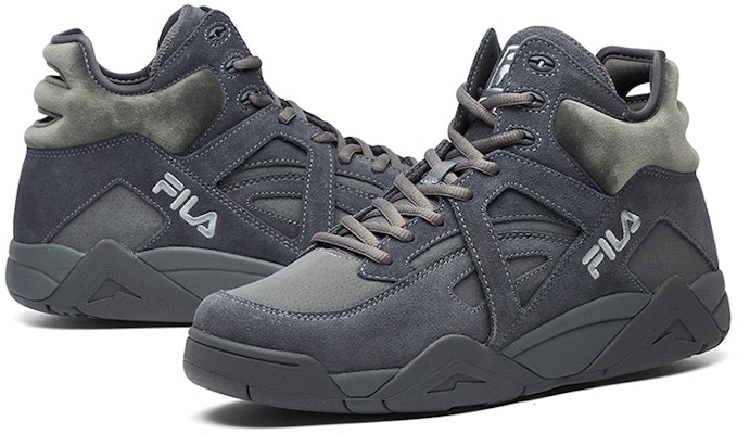 FILA Fusion Cage '灰色复古篮球鞋' T12M041205FCA Shop FILA Fusion Cage '灰色复古篮球鞋' T12M041205FCA