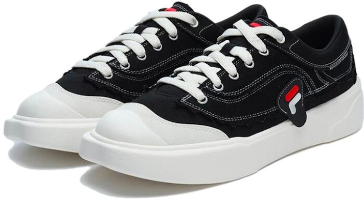 FILA FUSION 黑白色低帮帆布鞋 T12M322105FBK Order FILA FUSION 黑白色低帮帆布鞋 T12M322105FBK