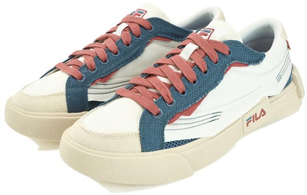 FILA FUSION Lifestyle Pop Skate Shoes 'White Blue Red' T12M332103FWR Order FILA FUSION Lifestyle Pop Skate Shoes 'White Blue Red' T12M332103FWR