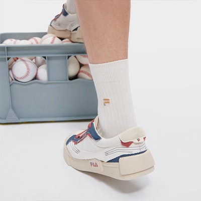 FILA FUSION Lifestyle Pop Skate Shoes 'White Blue Red' T12M332103FWR Sizing FILA FUSION Lifestyle Pop Skate Shoes 'White Blue Red' T12M332103FWR