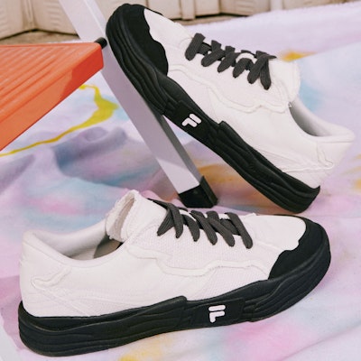 Sepatu Skate FILA FUSION Pop 2 'Putih Hitam' T12M332101FWP 3