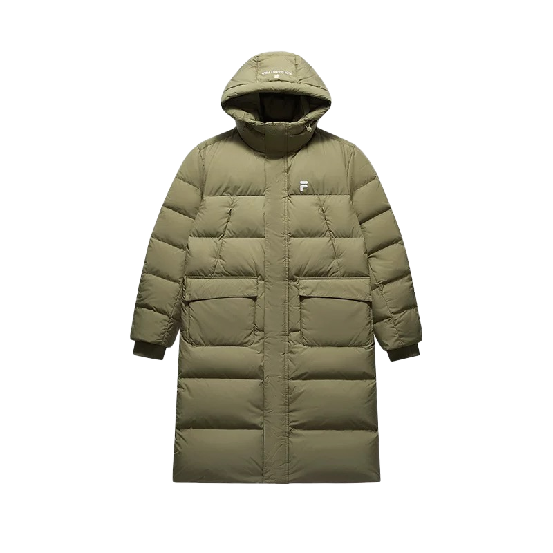 Order FILA Fusion休閒寬鬆連帽冬季羽絨外套薄荷綠男女通用版型 T11U443903F-KK