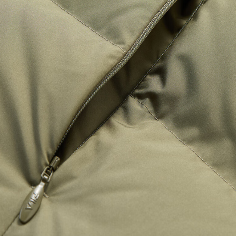 Sizing FILA Fusion休閒寬鬆連帽冬季羽絨外套薄荷綠男女通用版型 T11U443903F-KK
