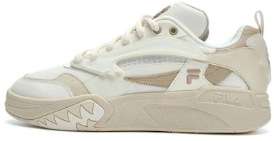 FILA FUSION Classic Basketball Shoes 'White Beige' T12M323205FWS FILA FUSION Classic Basketball Shoes 'White Beige' T12M323205FWS