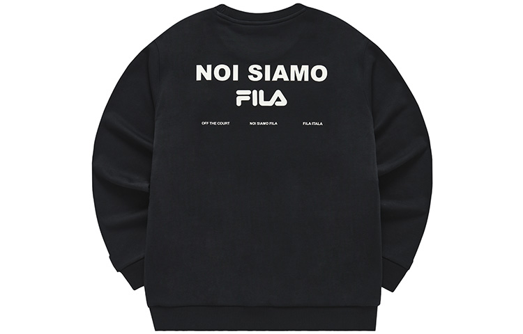 Lookbook FILA Fusion 新年款黑色圓領長袖運動衫 T11M313202F-BK