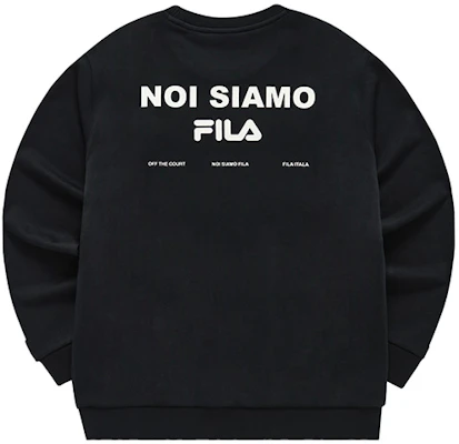 FILA Fusion 新年款黑色圓領長袖運動衫 T11M313202F-BK Lookbook FILA Fusion 新年款黑色圓領長袖運動衫 T11M313202F-BK