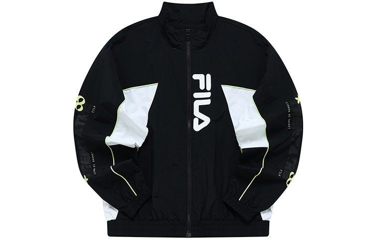 FILA Fusion Colorblock Loose-Fit Woven Jacket - Deep Black T11M225707F-BK