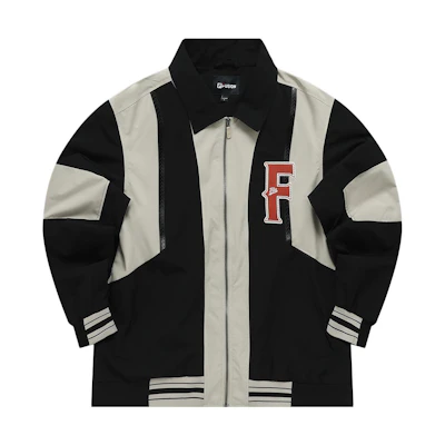 FILA FUSION Colorblock Loose Fit Woven Jacket Black . T11M332702F-BK