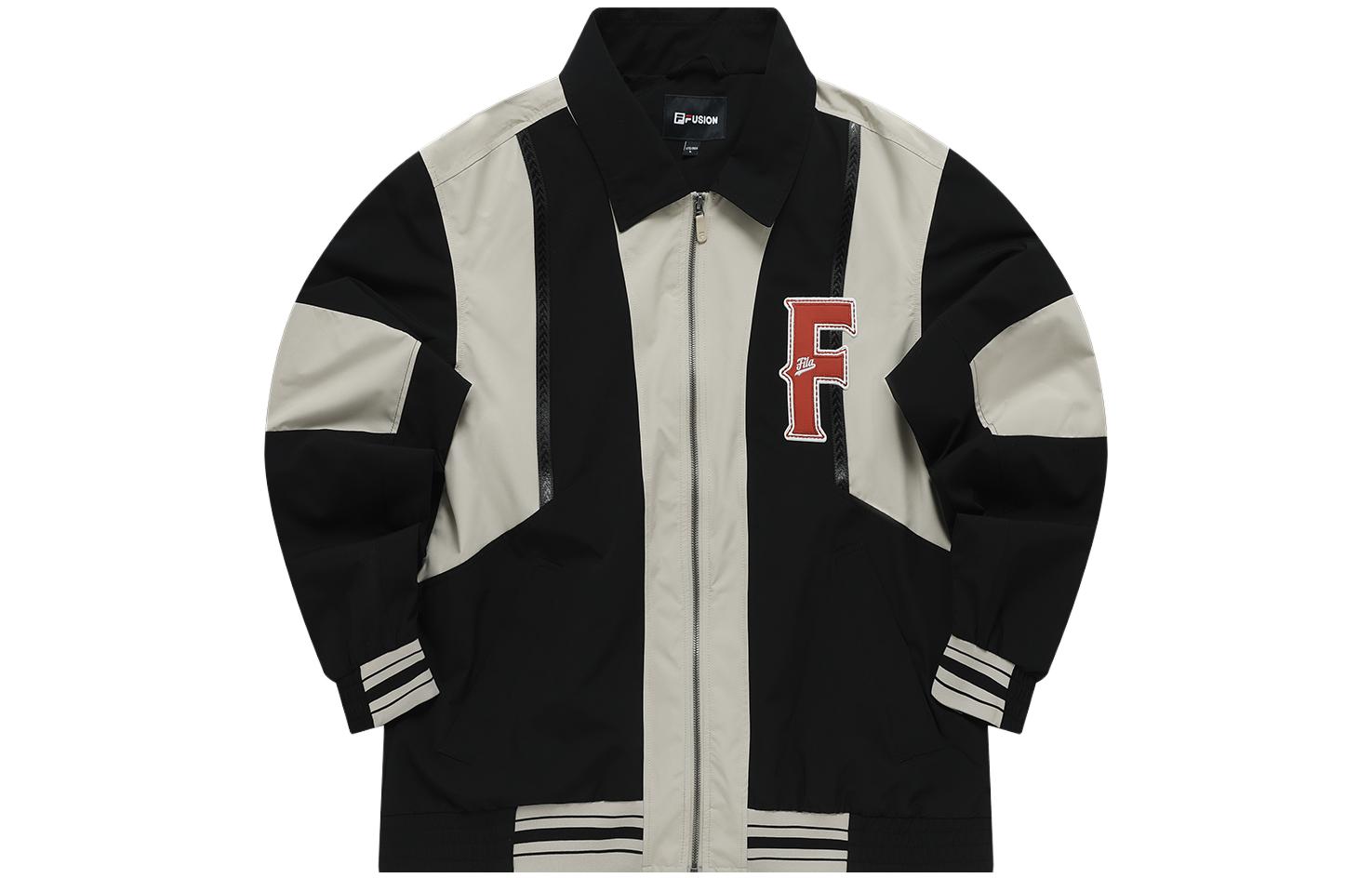 FILA FUSION Colorblock Loose Fit Woven Jacket Black . T11M332702F-BK 圖 2