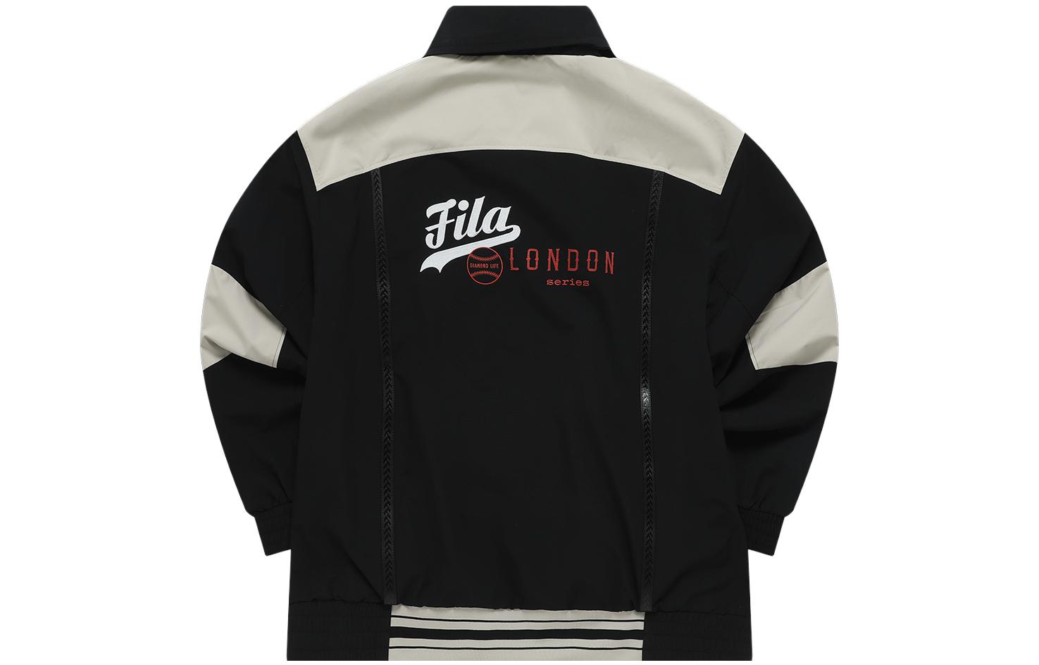 FILA FUSION Colorblock Loose Fit Woven Jacket Black . T11M332702F-BK 圖 3