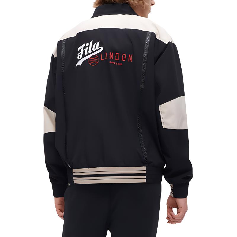 FILA FUSION Colorblock Loose Fit Woven Jacket Black . T11M332702F-BK 圖 4