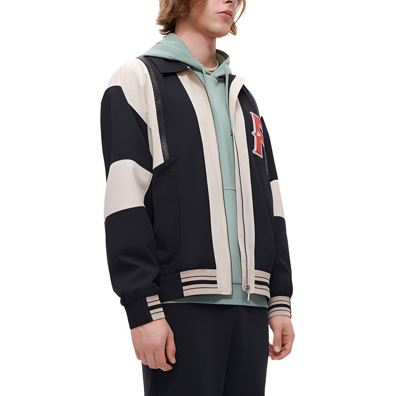 FILA FUSION Colorblock Loose Fit Woven Jacket Black . T11M332702F-BK 圖 5