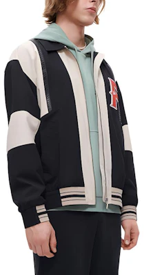 FILA FUSION Colorblock Loose Fit Woven Jacket Black . T11M332702F-BK Purchase FILA FUSION Colorblock Loose Fit Woven Jacket Black . T11M332702F-BK