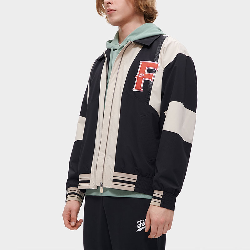 FILA FUSION Colorblock Loose Fit Woven Jacket Black . T11M332702F-BK 圖 6