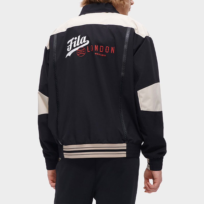 FILA FUSION Colorblock Loose Fit Woven Jacket Black . T11M332702F-BK 圖 7