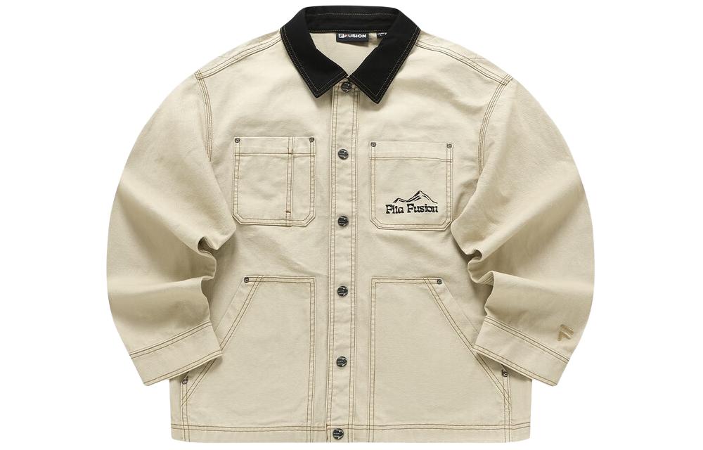 FILA FUSION Colorblock Multi-Pocket Workwear Jacket Mojave Sand T11M413702F-LK